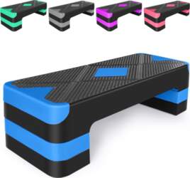 Aerobic Exercise Step Adjustable Stepper Platform