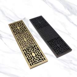 BANGQI Antique Brass Linear Floor Drain