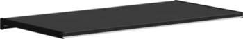 Black Window Sill with Wood Grain