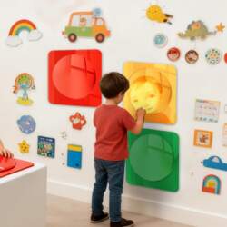 Bubble Sensory Mirror 3-Piece Interactive Home