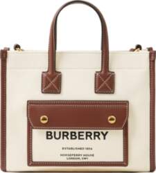 Burberry Freya Adjustable Strap Cotton Canvas