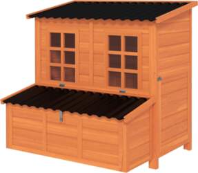 Chicken Coop with Nesting Box for