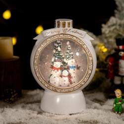 Christmas decorations snow globe automatic snow