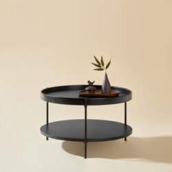 Coffee Table with 2-Tier Tray Design
