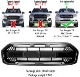 Compatible Ford Ranger T8 (2018-2021) MK3