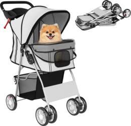 Dog Pram, Pet Stroller with Reflective