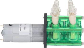 Double Head Peristaltic Pump Green Shell