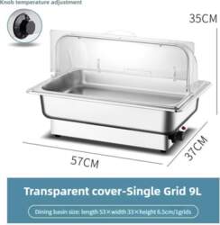 Electric Chafing Dish Adjustable Temp Roll