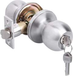 Entry Doorknobs Lock With Keys Three-pole
