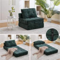 Foldable Sofa Bed with Cushions, Foldable