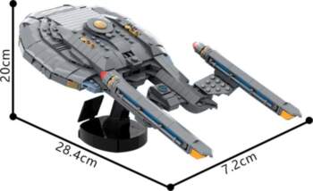 Gobricks MOC-226249 Enterprise (NX-01) Midi Scale