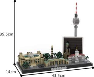 Gobricks MOC Famous Berlin Skyline Bricks