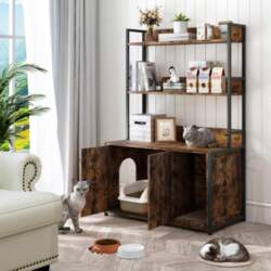 Large Cat Litter Box Enclosure with