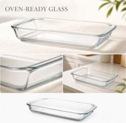 Large Heat Resistant Glass Baking Dish