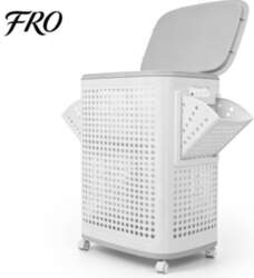 Laundry Basket with Lid, Large Plastic
