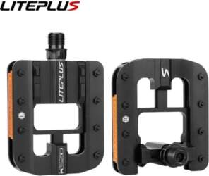 LITEPLUS Foldable Bicycle Flat Pedals aluminum