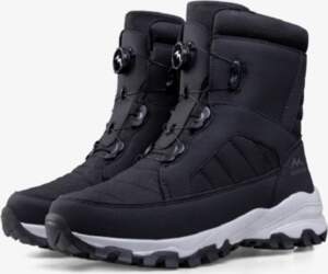 Men Button Up Snow Boots Plush