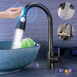Mixer Touch Faucet Black Pull Out