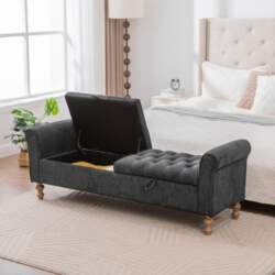 Modern Bench with 2 Lids &