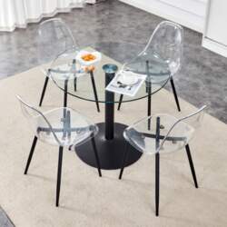 Modern round dining table with 85