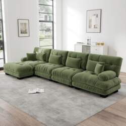 Modular Corner Sofa, L-Shaped Couch Set
