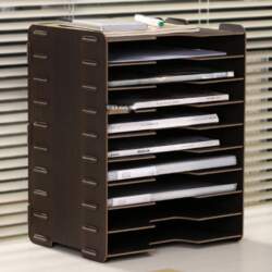 Multi-Layer Desktop File Organizer and Storage