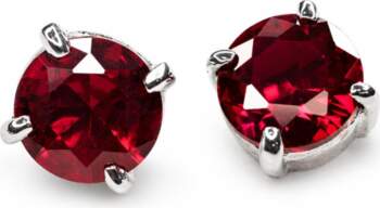 Natural Red Ruby Earring Mozambique 16