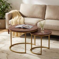 Nesting Coffee Tables Set 2 pcs