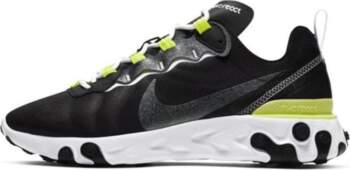 Nike React Element 55 Melns Citronu