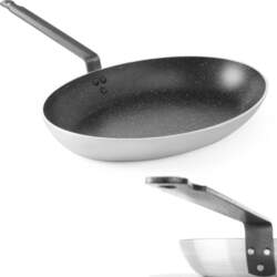 Oval Fish Pan With Marble Coating