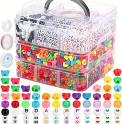Pony Beads Bulk for Bracelets Three-Layer