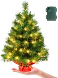Pre-lit Mini Christmas Tree Artificial 2ft