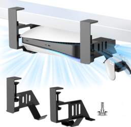 PS5 Mount Bracket Under Desk Metal