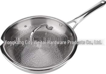 Pure Titanium Non-Stick Hammered Frying Pan