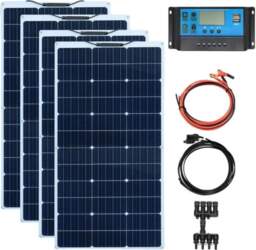 Saules paneļu komplekts, 200W elastīgi paneļi