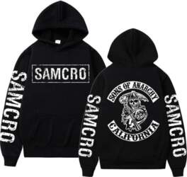 Sons of Anarchy SAMCRO Divpusēja logotipa