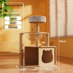Space-Saving Cat Tree: Climbing Frame, Bed