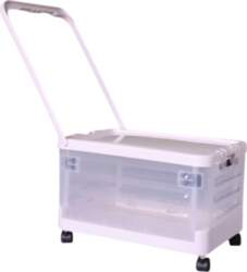 Storage Bin with Wheels and Handle