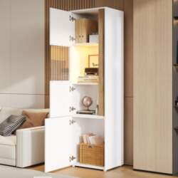 Tall Display Cabinet with LED Lighting
