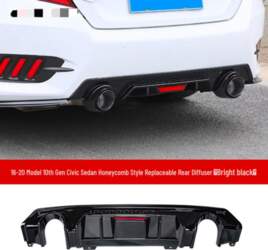 Tenth Gen Civic Honeycomb Rear Bumper