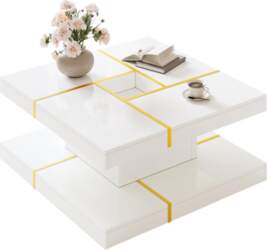 Two-Tier Coffee Table Made of Chipboard