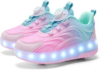 Two Wheels Children`S Led Light Roller