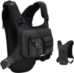 Unisex Tactical Hydration Vest Backpack, Polyester