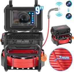 VEVOR Sewer Camera, 98 ft/30m, Self-Leveling