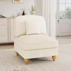 Windsor Sofa without Armrest Chenille with