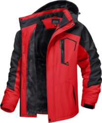 Winter Fleece Lining Removable Hooded Mountain