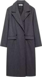 Womens Long Wool Blend Trench Coat