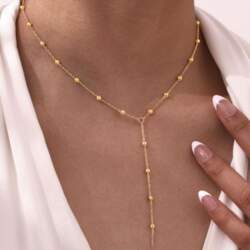 Y Shape Ball Beads Long Chain