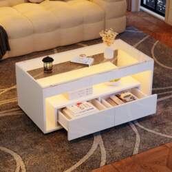 100*50*40cm Coffee Table with LED Light