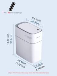 14L Smart Bathroom Trash Can Automatic